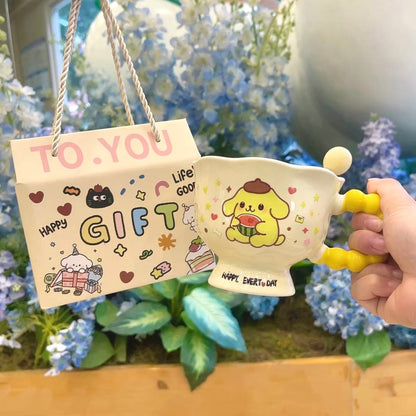 [Good-looking] Ceramic mug jade osmanthus dog couple birthday gift for girls and sisters gift pack