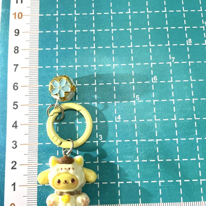 New Sanrio Bell Keychain Cartoon Student Schoolbag Cute Pendant Girl Accessories Best Friend Gift