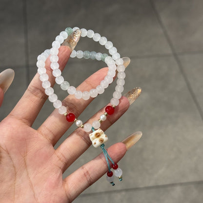 Double-loop cute cat's claw double-circle bracelet student finger soft text play bracelet sweet good-looking couple best friend gift