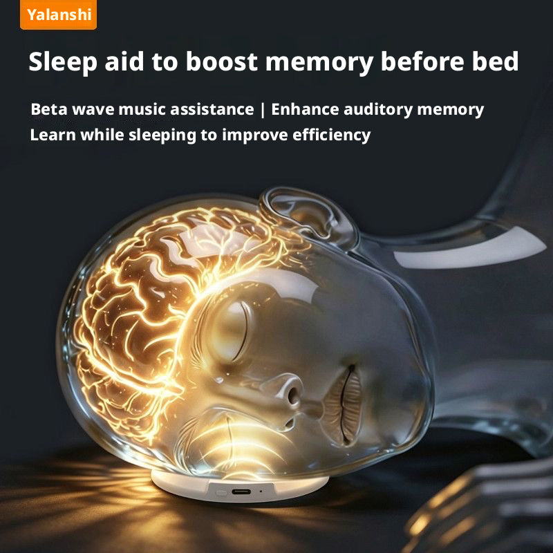 Ultra Thin Under Pillow Bone Conduction Speaker, Wireless Bluetooth Sleep Headphones, Ear-Free Comfort Sleep Sound Machine for Insomnia Relief