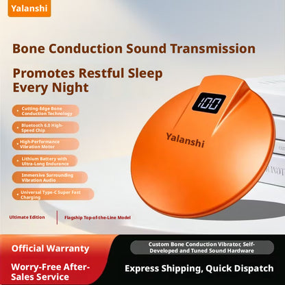 Ultra Thin Under Pillow Bone Conduction Speaker, Wireless Bluetooth Sleep Headphones, Ear-Free Comfort Sleep Sound Machine for Insomnia Relief
