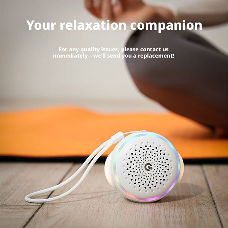 Portable White Noise Sleep Machine, Natural Rain & Wind Sounds Sleep Aid Device, Gentle Night Light, Soothing Lullaby Sound Machine for Insomnia Relief & Baby Calming