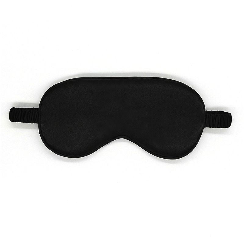 100% Blackout Double-Sided Silk Sleep Eye Mask, Soft Real Silk Blindfold for Nap, Office, Business Travel, Insomnia Relief Sleeping Aid
