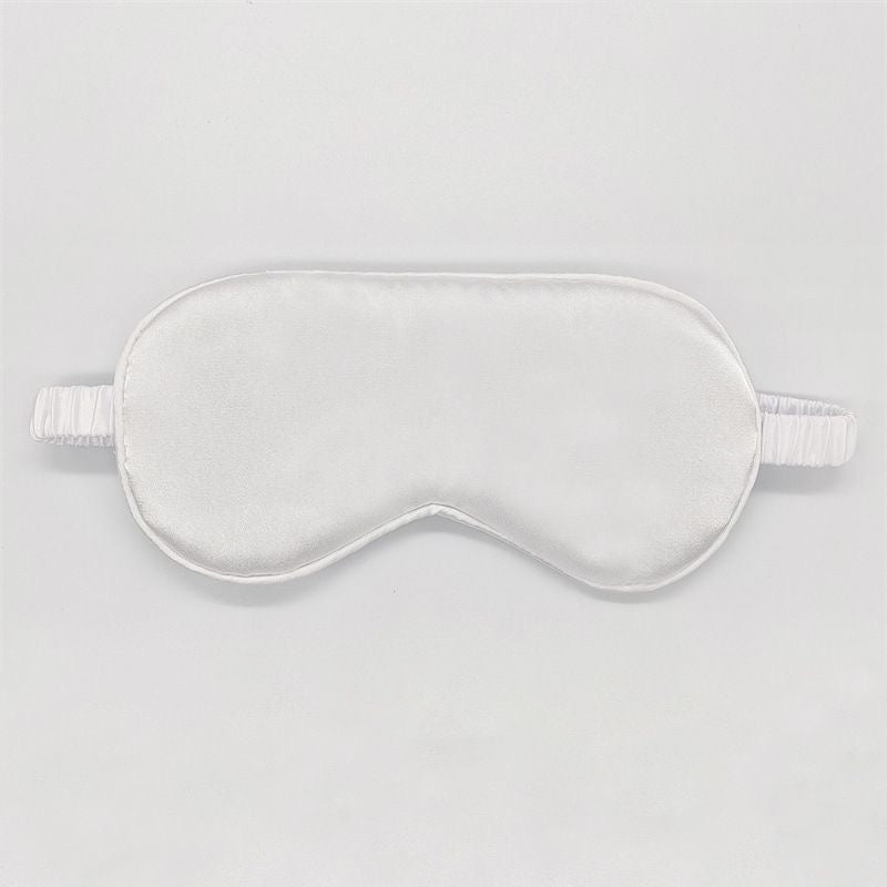 100% Blackout Double-Sided Silk Sleep Eye Mask, Soft Real Silk Blindfold for Nap, Office, Business Travel, Insomnia Relief Sleeping Aid