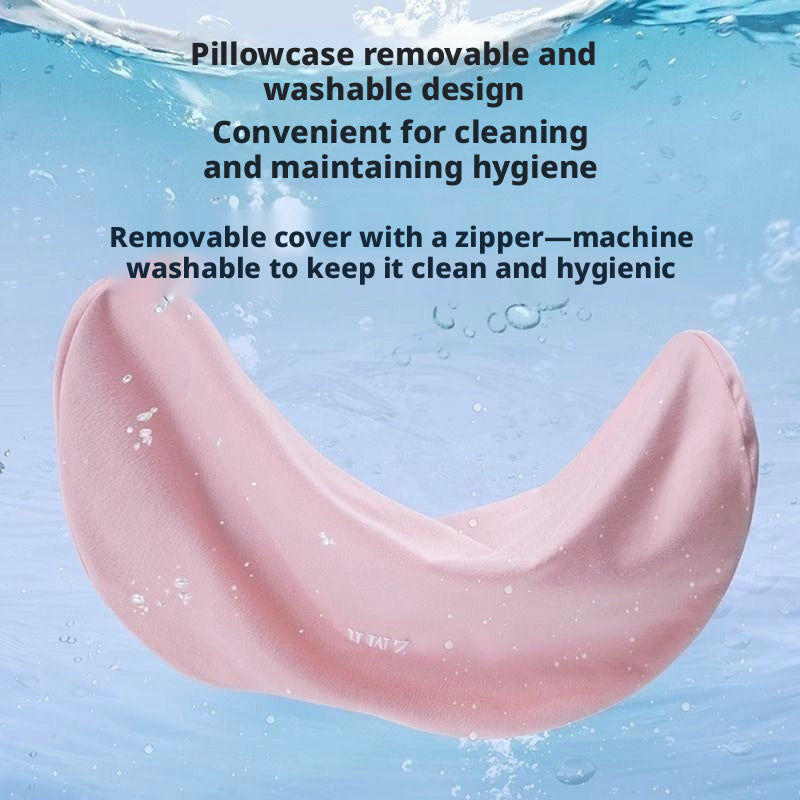 Ergonomic Lumbar Support Pillow for Sleeping, Memory Foam Waist Cushion for Bed, Lower Back Pain Relief Sleep Waist Pad for Side & Back Sleepers
