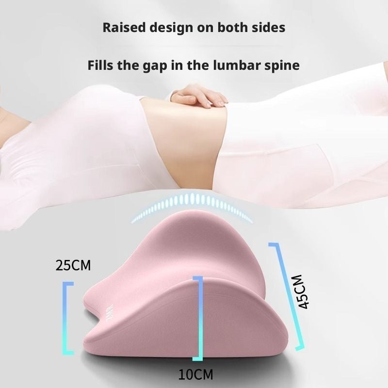 Ergonomic Lumbar Support Pillow for Sleeping, Memory Foam Waist Cushion for Bed, Lower Back Pain Relief Sleep Waist Pad for Side & Back Sleepers