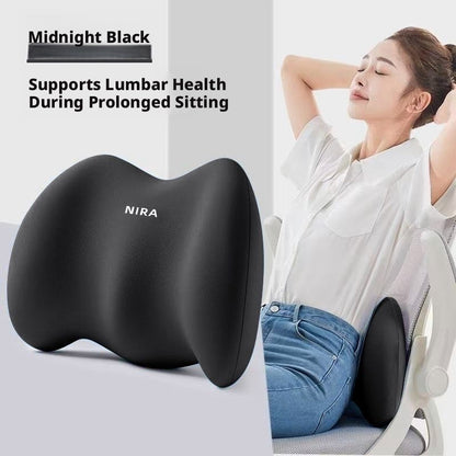 Ergonomic Lumbar Support Pillow for Sleeping, Memory Foam Waist Cushion for Bed, Lower Back Pain Relief Sleep Waist Pad for Side & Back Sleepers