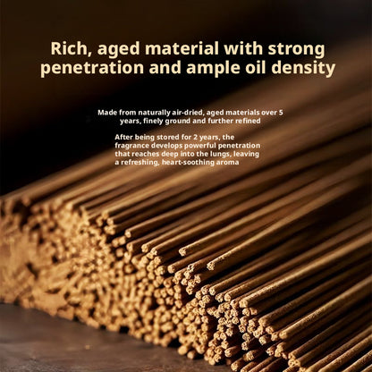 Handcrafted Natural Agarwood Incense Sticks, Gentle Long-Lasting Scent for Home Office Tea Time Relaxation