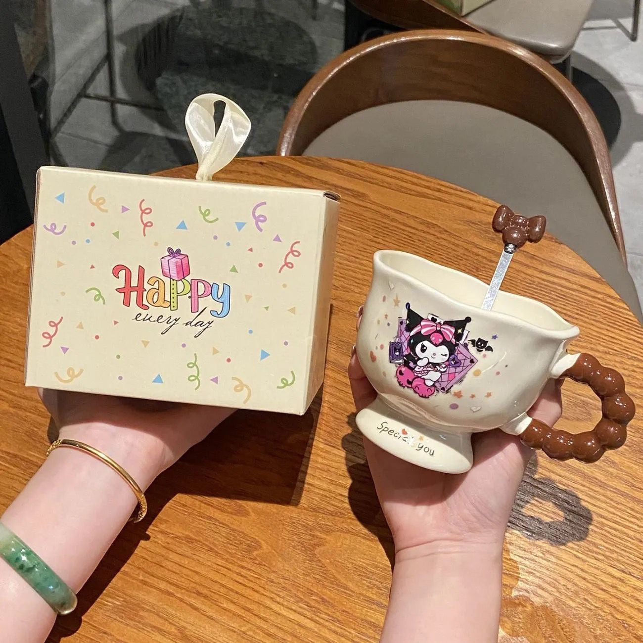 Sanrio mug ceramic water cup household drinking water office cup cute Melody series birthday gift